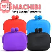 在飛比找PChome24h購物優惠-p+g design MACHIBI 立體亮彩矽膠珠扣零錢包