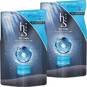 h&s for men Volume Up Shampoo, Refill, 10.6 oz (300 g) x 2 Pieces Set