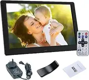 Digital Photo Frame, 17 inch Digital Picture Frame Movie MP4 Player, 1440 * 900 IPS High Resolution Screen Player, Digital Frame Support Image Preview/Video/Calendar Clock