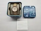 FOSSIL MULTI-FUNCTION SILVER DIAL TAN LEATHER STRAP WOMEN'S WATCH BQ1566 NEW