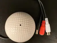在飛比找Yahoo!奇摩拍賣優惠-球型三線 集音器 監控專用高感度麥克風 DVR 高爾夫球造型