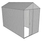 Build-a-Shed 1.5 x 3.0 x 2.3m Front Gable Single Sliding End Door Shed - Zinc