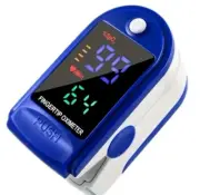 Blue v2 Finger Pulse Oximeter Blood Oxygen Sensor Monitor Heart Rate New