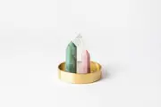 Calming + Healing Crystal Trio (Large) - Green Aventurine, Rose Quartz + Clear Quartz
