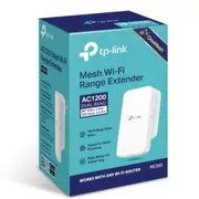TP-Link RE300 AC1200 Mesh Wi-Fi Range Extender (OneMesh Capable) 2.4GHz@300Mbps, 5GHz@867Mbps (OneMesh) RE300