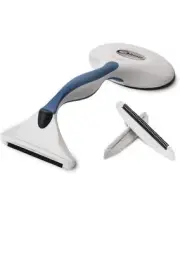 Gleener Fabric Shaver with Lint Brush: Sweater & Fuzz Remover, Plastic, White
