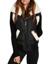 Sam. Billie Sherpa Trim Puffer Vest