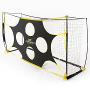 PodiuMax 12' x 6' Soccer Goal Target Nets with Highlighted Scoring Zones, Por...