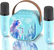 CINKOLA Frozen Toys for Girls Princess Toys Karaoke Machine 2 Microphones Mini Microphone 3 4 5 6 7 8 Year Old Girl Gifts for 3 4 5 6 7 8 Year Old Girls Birthday Presents Easter for Girls Kids