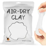 White Air Dry Clay, 1.1lb Foam Modeling Clay, Soft Squishy Molding for Kids A...