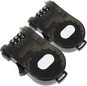 HONMEET 2 Pack Suitcase Cable Locks Plastic Combination Lock for Luggage for Travel