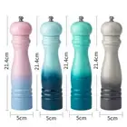 Wooden Salt Pepper Grinder Chess Style Seasoning Spice Mill Adjustable Manual