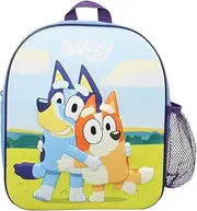 [Bluey] & Bingo Backpack Blue Children's Nursery School bag Travel Toys Kids Rucksack for Boys Girls, Blue, One Size