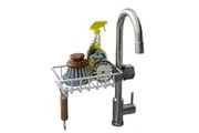 STORFEX Over Faucet Kitchen Sink Caddy Organizer - Silver