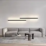 Ultrathin Up and Down LED Wall Lights Single Installation of Two Black LED Wall Lamps Modern Wall Lamp Lndoor Wall Lamp Wall Decoration AC110V AC220