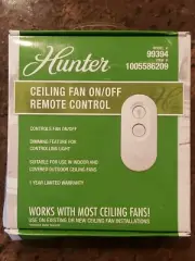 Hunter Model 99394 Ceiling fan remote control and receiver
