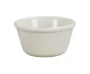 Yanco China NC-538B Nu-Classic Bone White Melamine 4 oz. Smooth Ramekin - 6 Doz