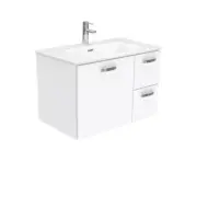 Fienza Joli Unicab 750 Bathroom Vanity Wall Hung Vanity White JOL75JR