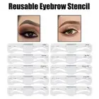 3/10Pcs Reusable Eyebrow Stencil Soft Ruler Brow Definer Eye Brow Drawing-d