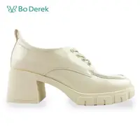 在飛比找蝦皮商城優惠-Bo Derek 經典漆皮厚底樂福鞋-米白