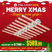 PHLIZON 640W LED Grow Light Samsung561C Full Spectrum Bar for Indoor Hydroponics