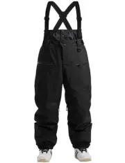 Men Snow Bibs Women Baggy Ski Pants Snowboard Overall Insulated Waterproof Wi...