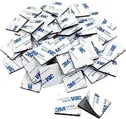 120 Pack Square Double Sided Foam Tape Strong Pad Mounting Adhesive Tape (Black)