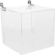 EXAOMBLE Birdbath Cage Bird Bath Cube Bathtub Bath Accessories Modern Bird Tub Birds Bird Water Bowl Parrot Bath Pet Small Bird Shower Baths Bird Bath Basin Acrylic Transparent