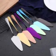 1PC Colorful Stainless Steel Serrated Edge Cake Server Blade Cutter Pie Pizza