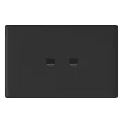 HPM LINEA Double TV And Audio 6 Pin Rj12 Socket