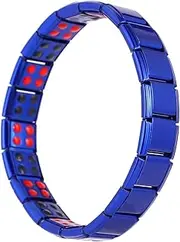 PEPLAYTAL 1pc Stainless Steel Bracelet Bracelets for Men Bracelet for Health Stainless Steel Bangle Magnetic Bracelet Magnetic Bangle Men Bracelet Blue