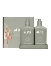 [al.ive body] Green Pepper & Lotus Hand & Body Duo Set