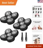 Head Shaver Replacement Blades 5 Pack for Bald Men Electric Razor Refills