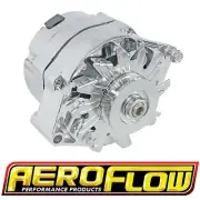 283 307 327 350 Chev V8 Aeroflow Chrome Alternator 120 Amp Internal Regulator Ne