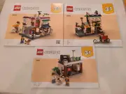 LEGO Creator 3 In 1 Downtown Noodle Shop 31131 Instruction Manuals Only English