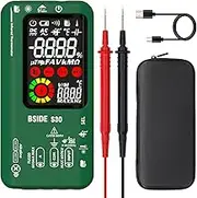 BSIDE Digital Multimeter Infrared Thermometer Rechargeable Smart Voltmeter 9999 Counts Electrical Amp Tester Capacitance Diode Ohm Voltage Tester for Household LED Automotive Electrician Electronic