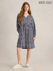 White Stuff Blue Penelope EcoVero Dress (F03335) | $71