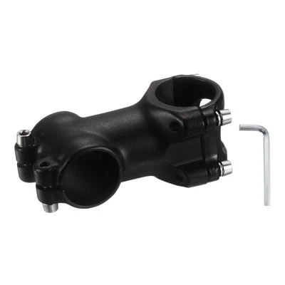 31.8mm Bike Stem 7 Degree 60mm Bicycle Handlebar Stem for MTB, Shiny Black