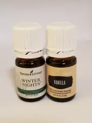Young Living Winter Nights + Vanilla combo 0.17oz 5ml NEW SEALED Essential Oils