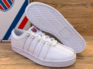 DIBO 弟寶-K SWISS the classic 經典休閒 運動鞋 女鞋(全白-真皮)kswiss 小白鞋