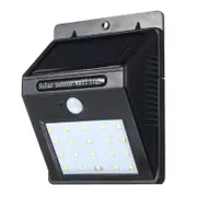 Solar Power 20 Led Pir Motion Sensor Wall Light Waterproof Outdoor Lamp