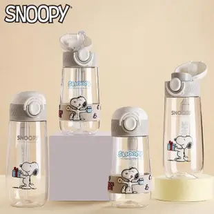 【SNOOPY 史努比】史努比便攜直飲吸管水杯隨手杯水壺500ML/600ML(Tritan材質 不含雙酚A)