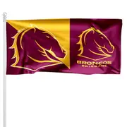 NRL Brisbane Broncos Pole Flag LARGE 1800x900mm Licensed (Pole not included)