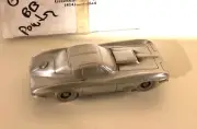1967 Corvette Coupe 427 Stinger Side Exhaust Solid Pewter Paper Weight Chevrolet