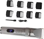 1 Set Hair Clipper Set Hair Cutting Hair Clippers Men Beard Kit Mustache Trimmers Adjustable Electric While Shaving Beard Trimmer for Men Cordless Professional Portable Silver