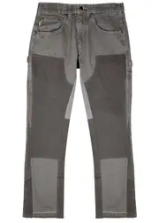 Jeanius Bar Atelier Carpenter Panelled Straight-leg Jeans - Dark Grey - 38 (W38 / Xxl) 38 (W38 / XXL)