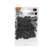 Taskmaster Black Press-In Screw Caps - 100 Pack