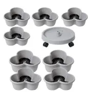 4 Tier Vertical Gardening Stackable Planter for Strawberries Herbs Vegetables