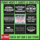 Funny T-Shirts Mens Tshirts Tees Tops Joke Rude Offensive Sarcastic Singlets