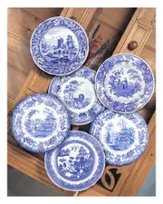 Spode Blue Room Set of Six 10.5in Traditions Plates